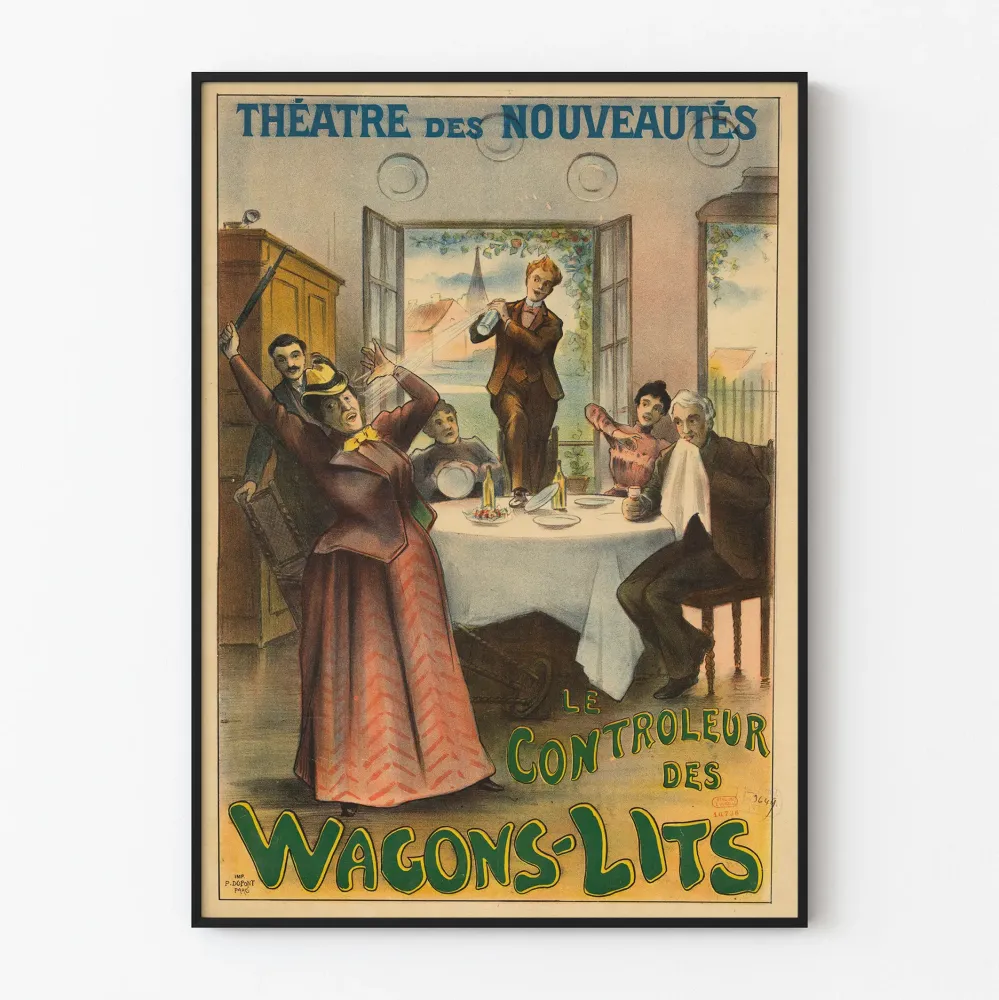 Plakat Teatr Nouveautés - Kontroler wagonów sypialnych