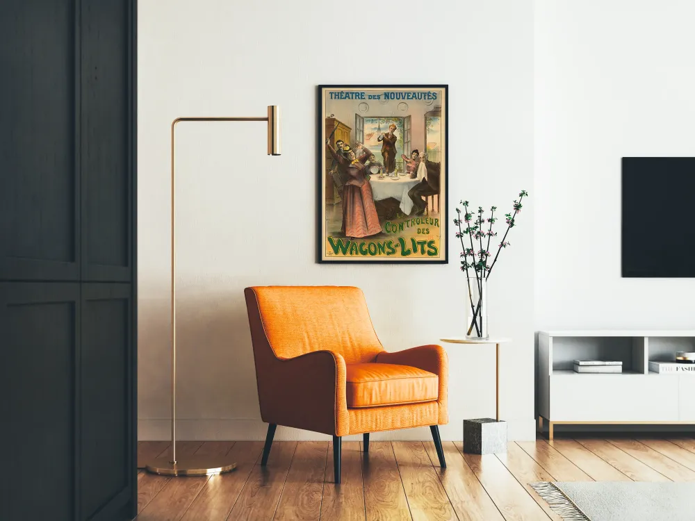 Plakat Teatr Nouveautés - Kontroler wagonów sypialnych