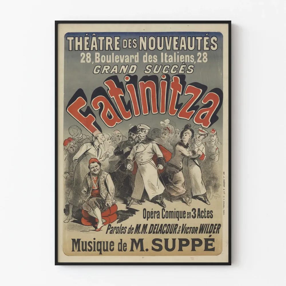 Plakat Teatr Nowości - Opera Komiczna Fatinitza M. Suppé