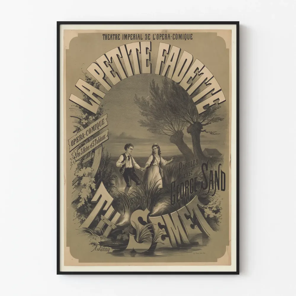 Plakat Teatr Opera-Comique Mał Fadette