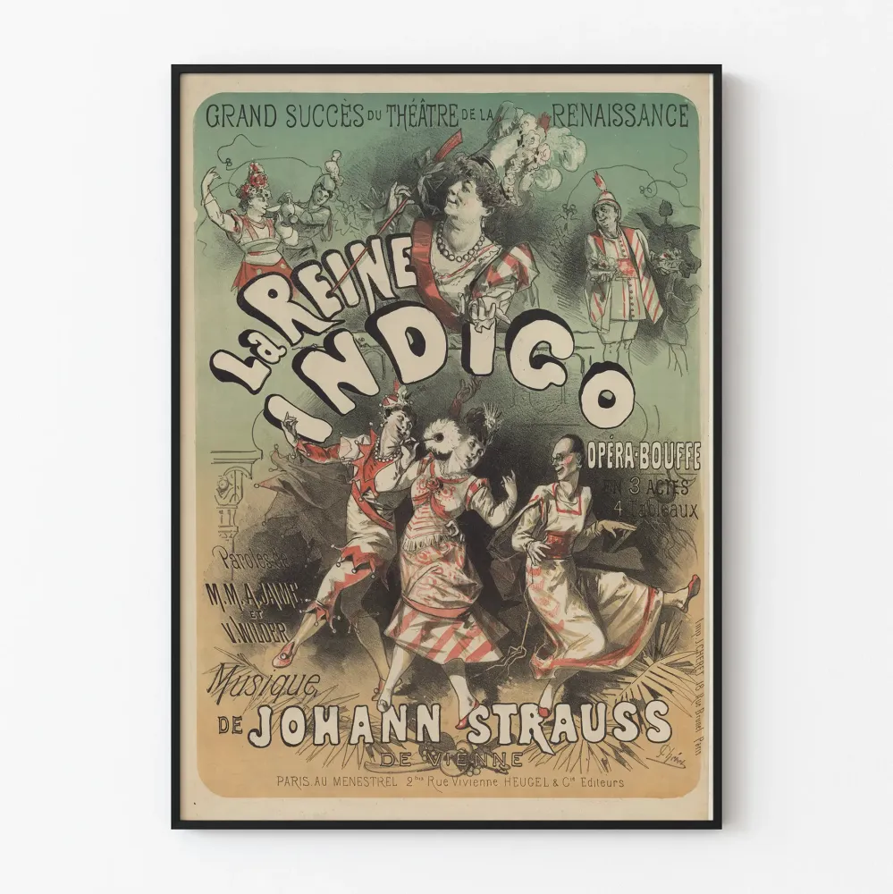 Plakat Teatr Renaissance Królowa Indygo