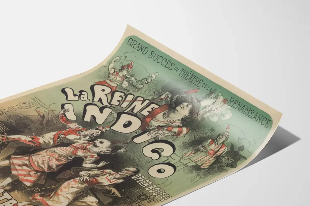 Plakat Teatr Renaissance Królowa Indygo