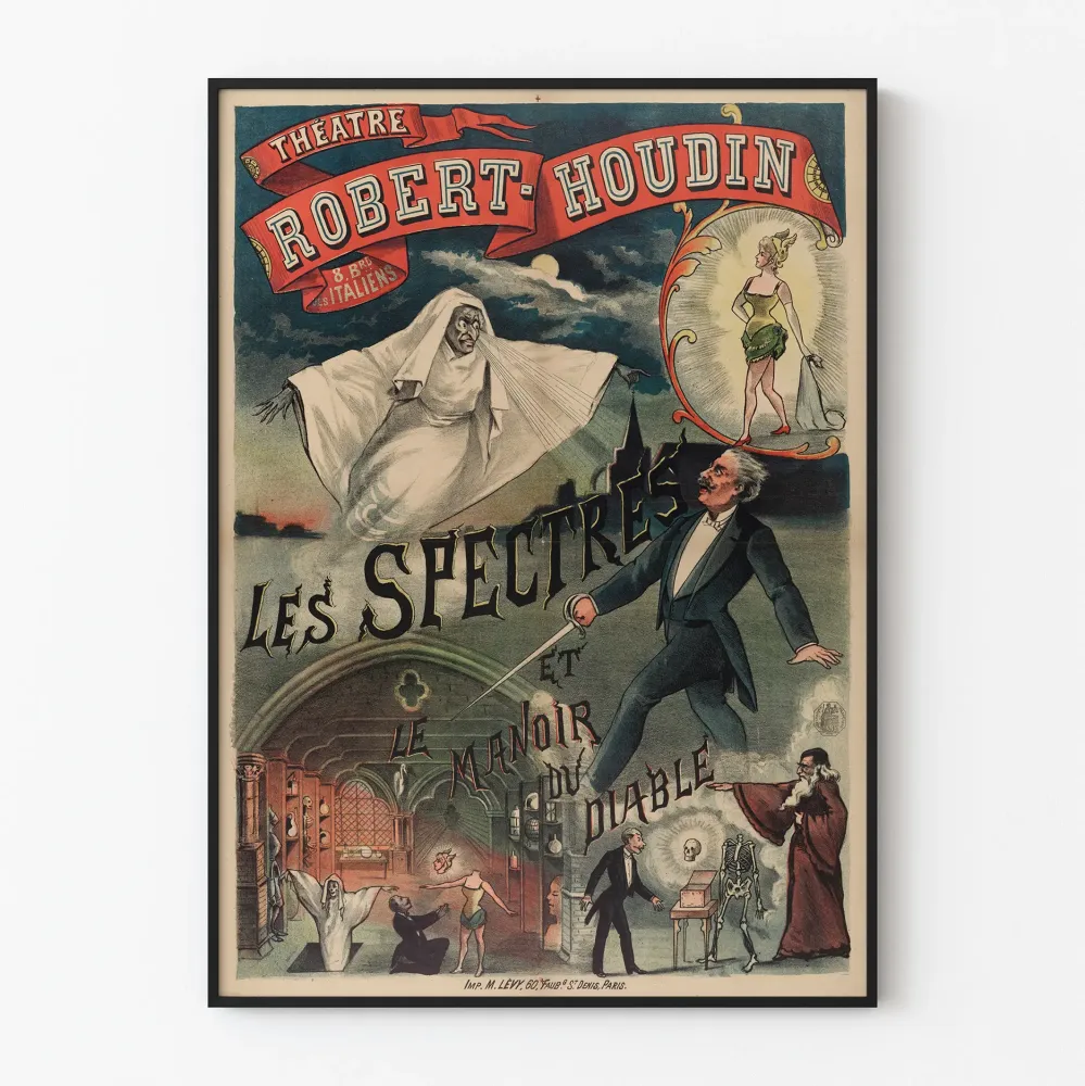 Plakat Teatr Robert-Houdin - Widma i Dwór Diabł