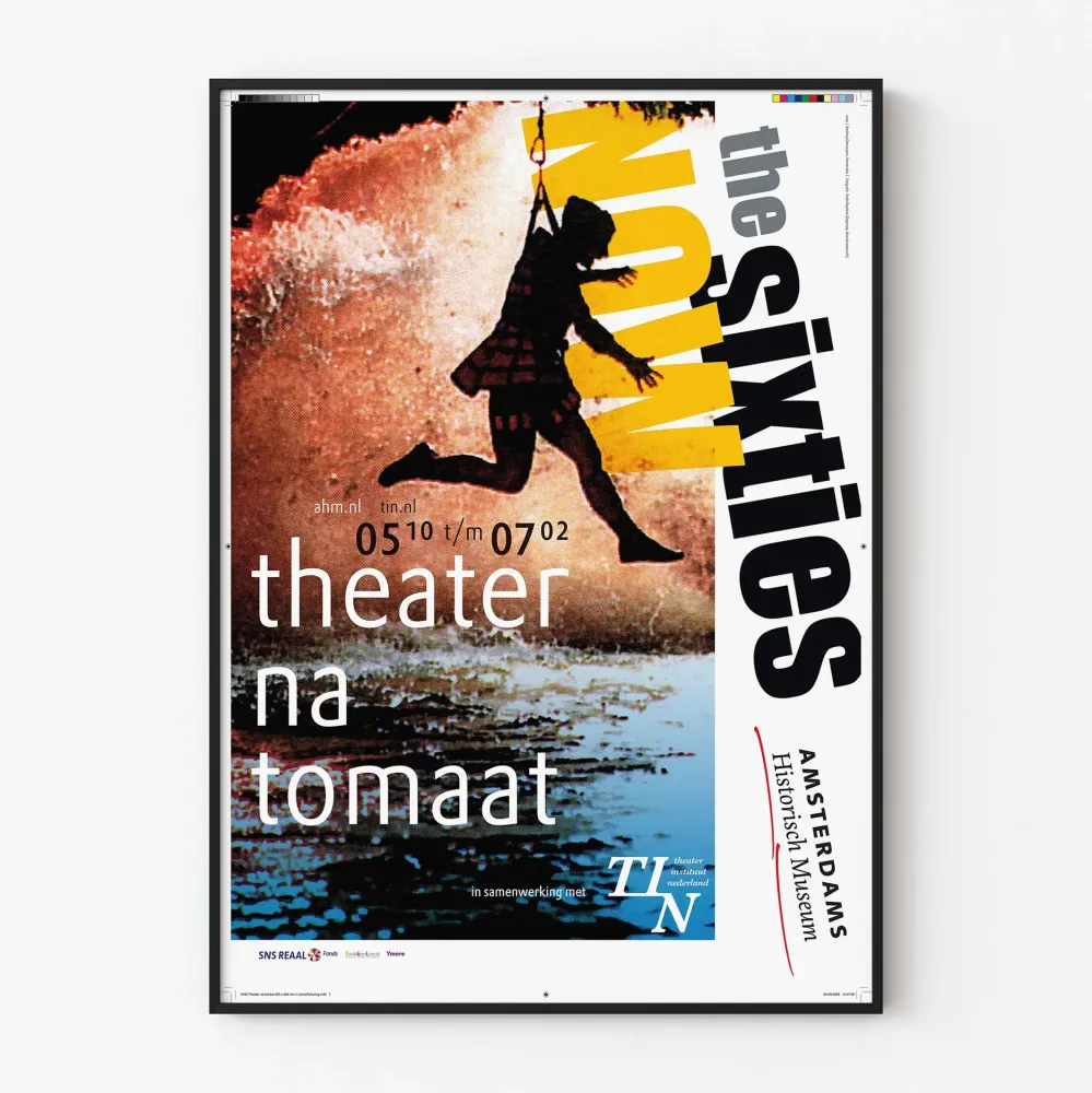 Plakat Teatr ' Sixties Now' - Styl Vintage i Artystyczny