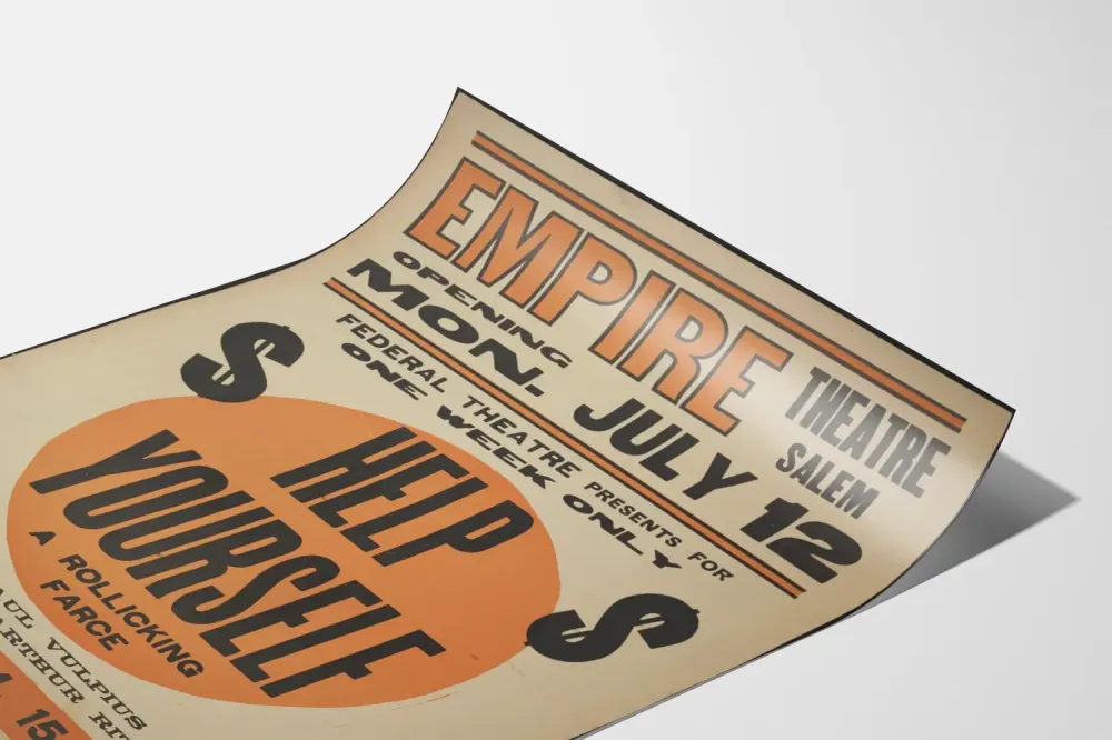 Plakat Teatr Vintage Help Yourself, Empire Theatre Salem