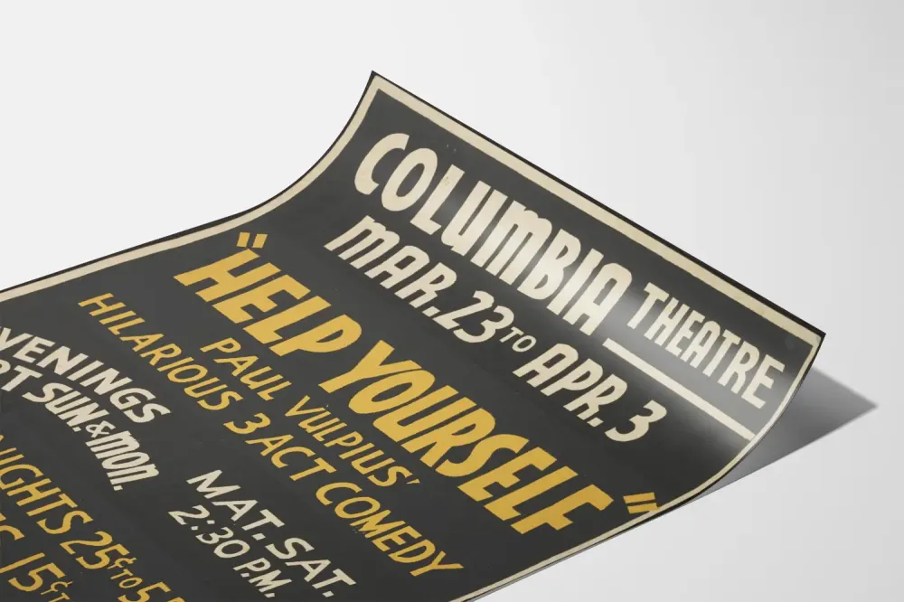 Plakat Teatr Vintage Help Yourself Paul Vulpius