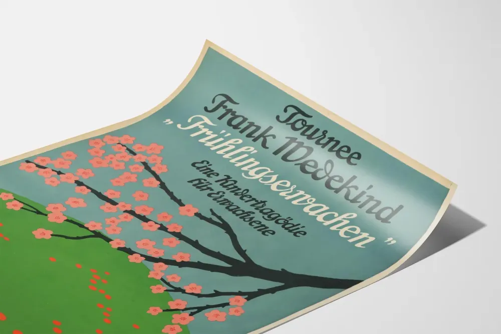 Plakat Tournée Frank Wedekind Wiosna Budzi się – Tematyczna Dekoracja Ścienna Teatralna