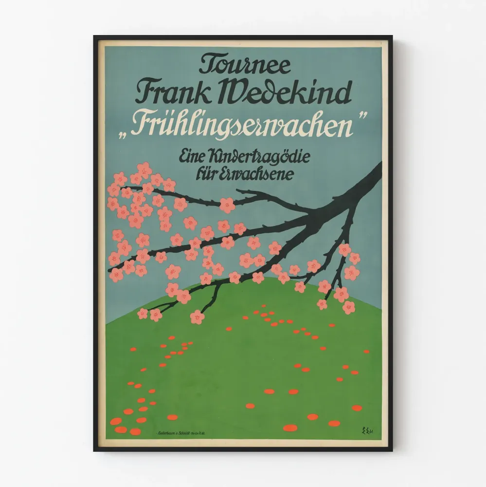 Plakat Tournée Frank Wedekind Wiosna Budzi się – Tematyczna Dekoracja Ścienna Teatralna