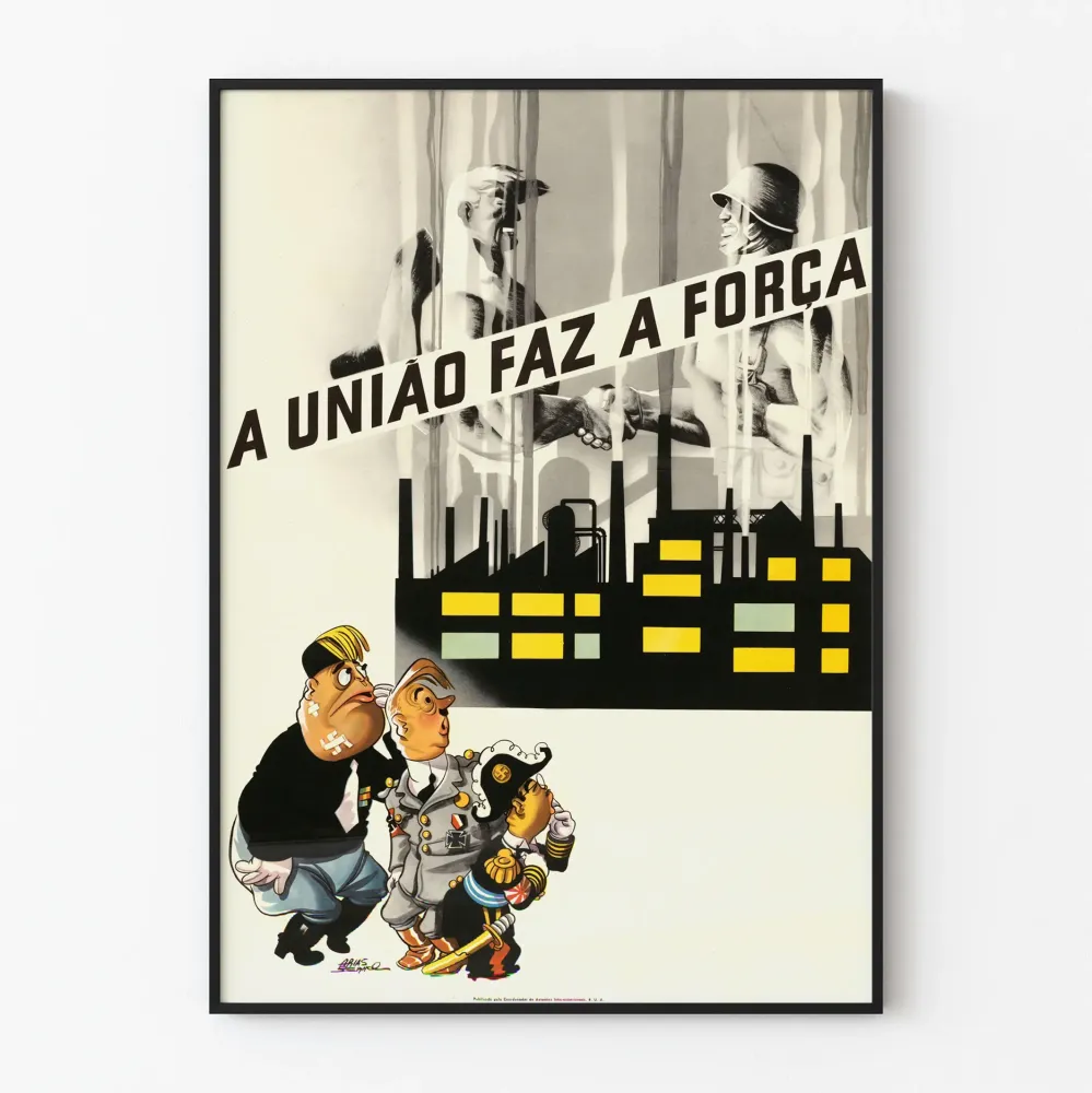 Plakat União Faz ç – Plakat Murale de Solidarność Przemysłowej i Wojskowej