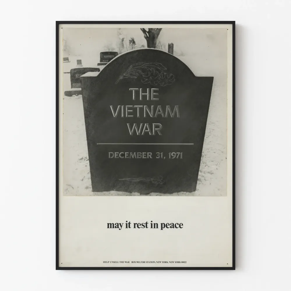 Plakat upamiętniający Wojnę w Wietnamie - Grudzień 1971