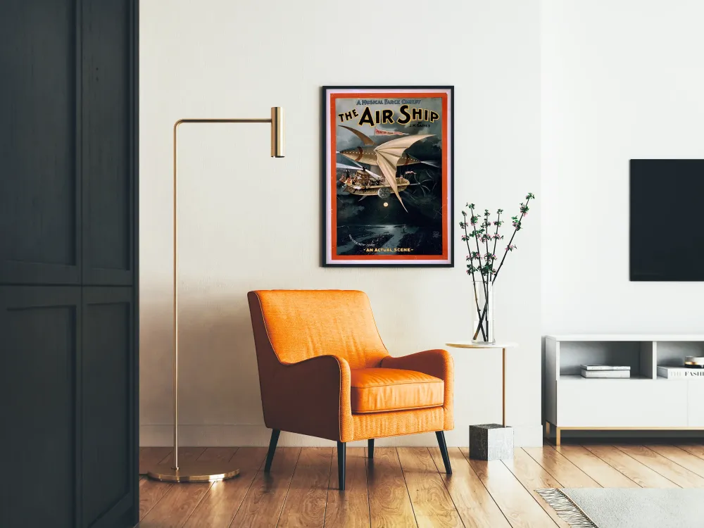 Plakat Vintage Air Ship - Komediodramat muzyczny J.M. Gaites