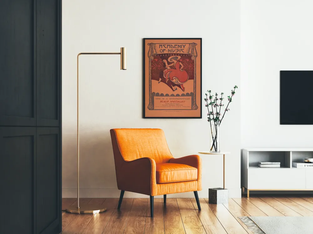 Plakat vintage Akademia Muzyki taniec i muzyka