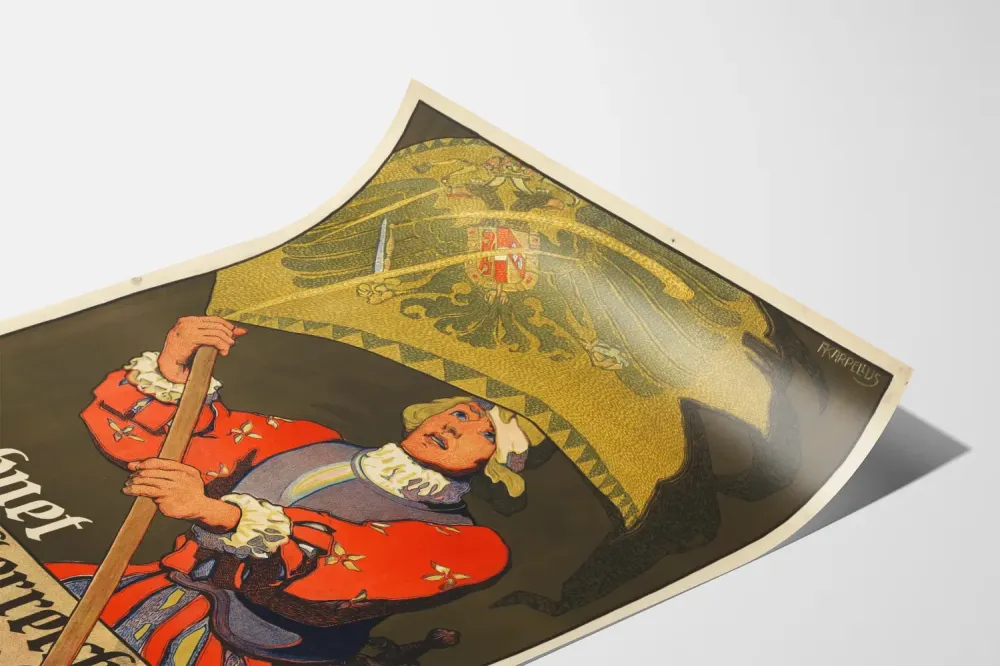 Plakat vintage austriacki na Czwarte zobowiązanie wojenne
