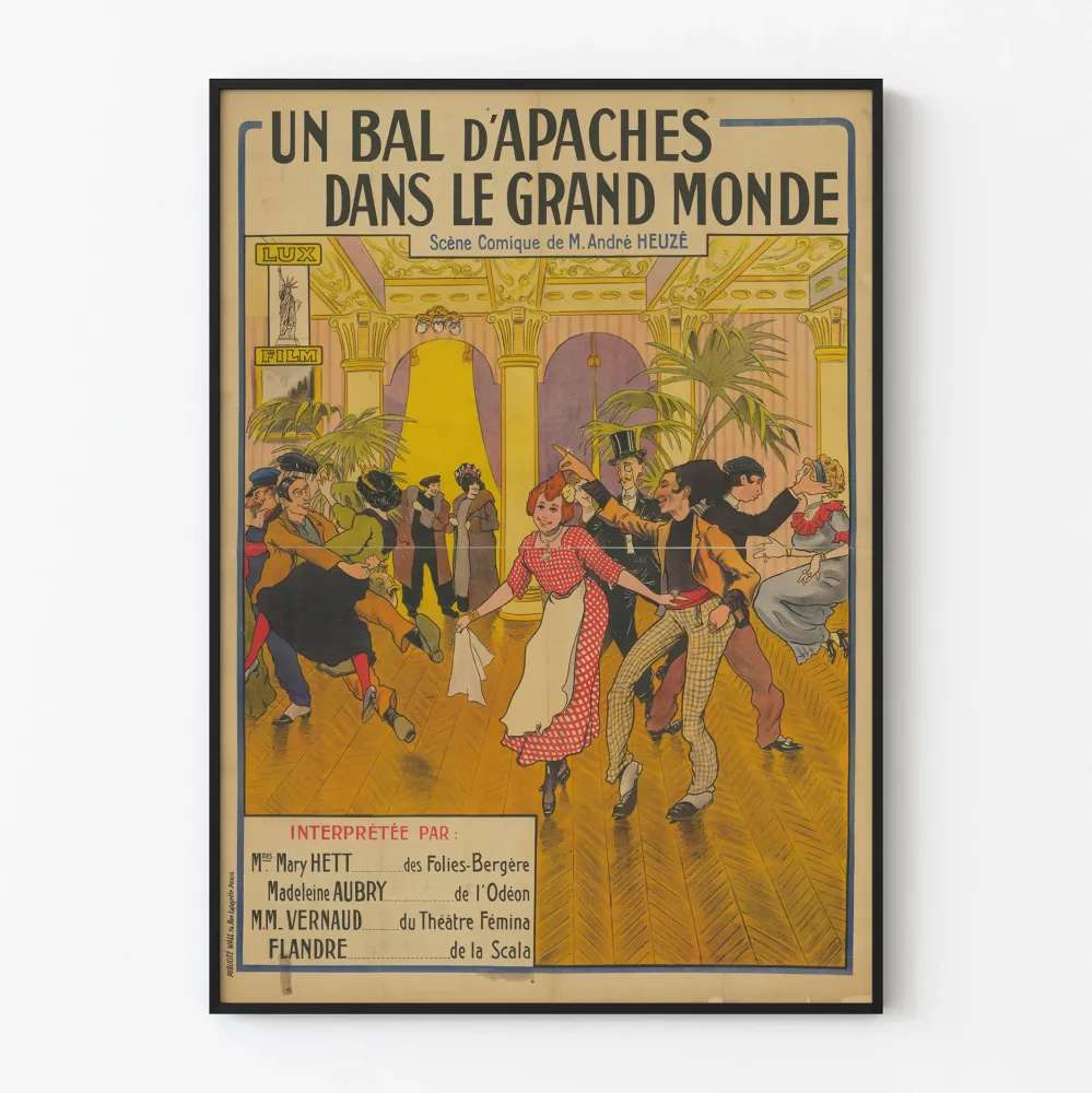 Plakat vintage Bal aniołów w wielkim świecie