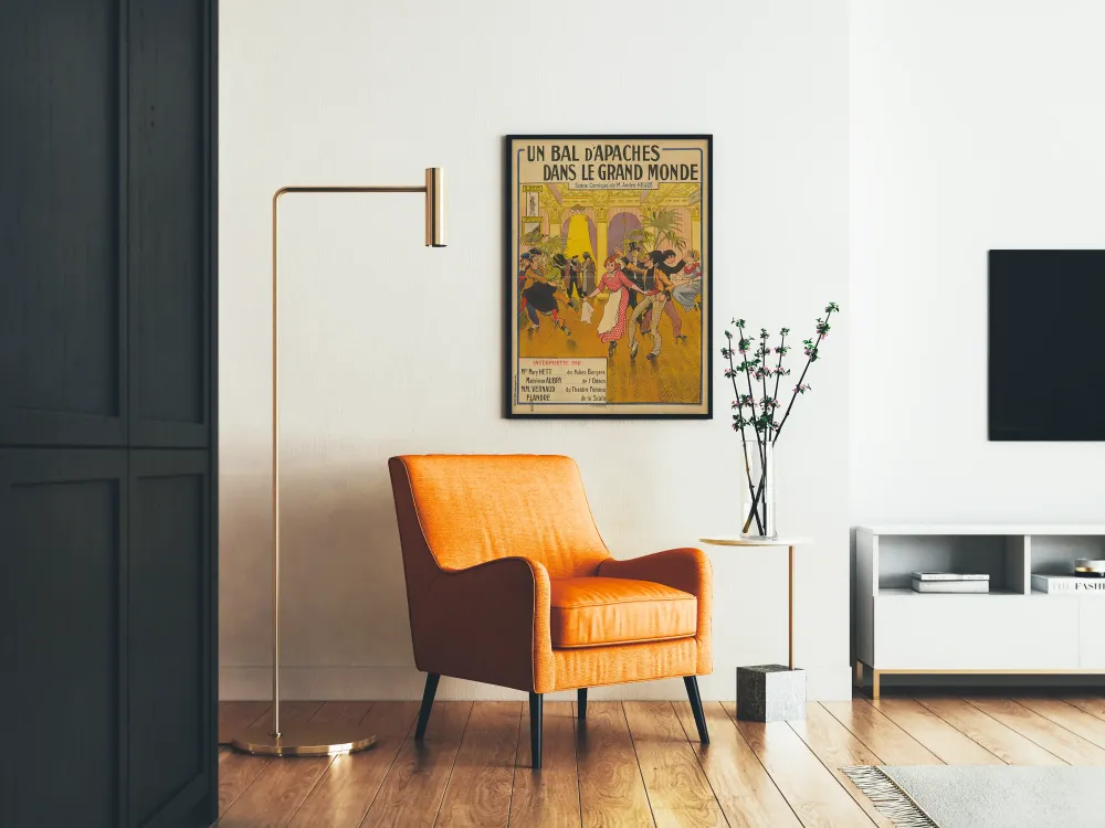 Plakat vintage Bal aniołów w wielkim świecie
