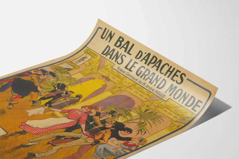 Plakat vintage Bal aniołów w wielkim świecie