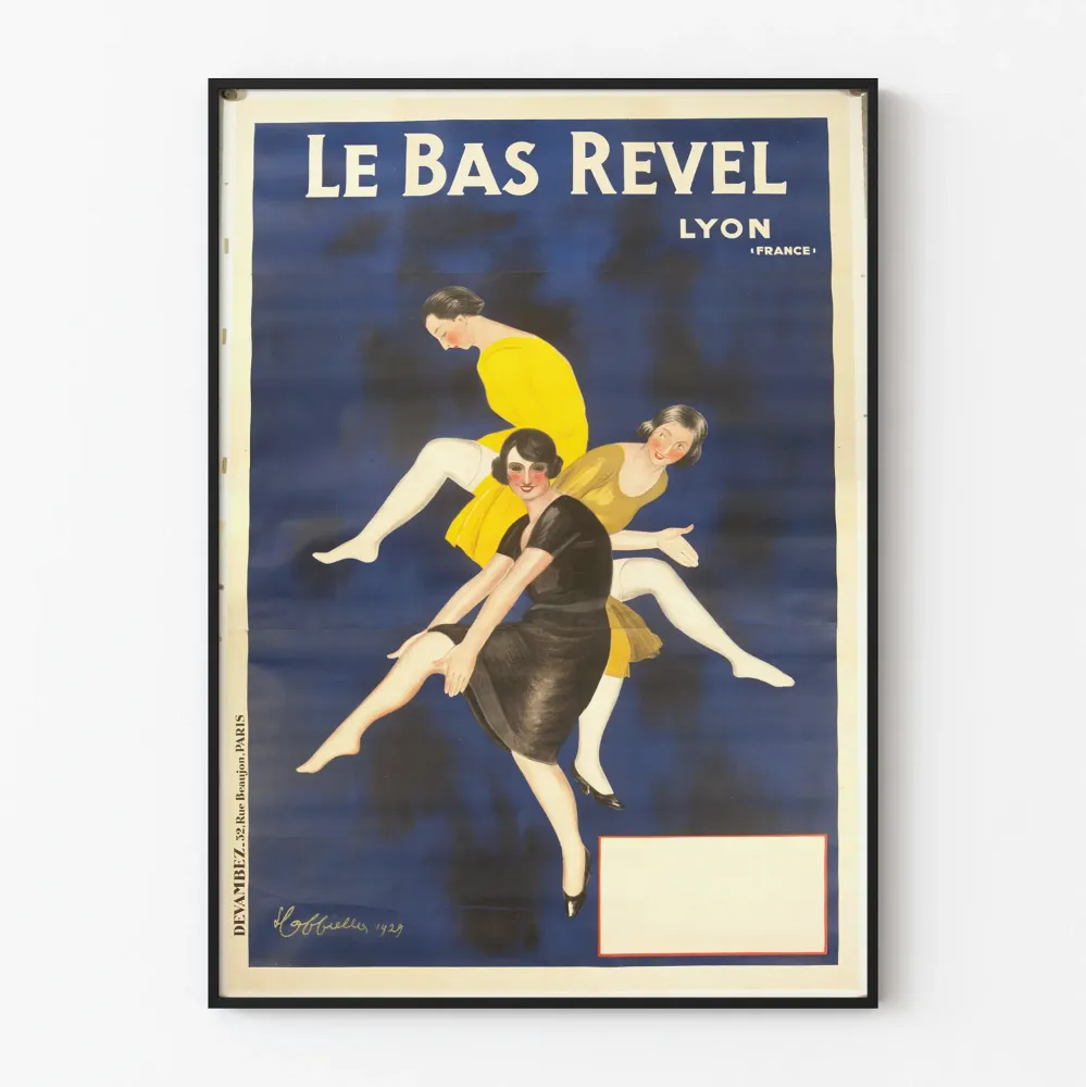 Plakat vintage Le Bas Revel Lyon 1929