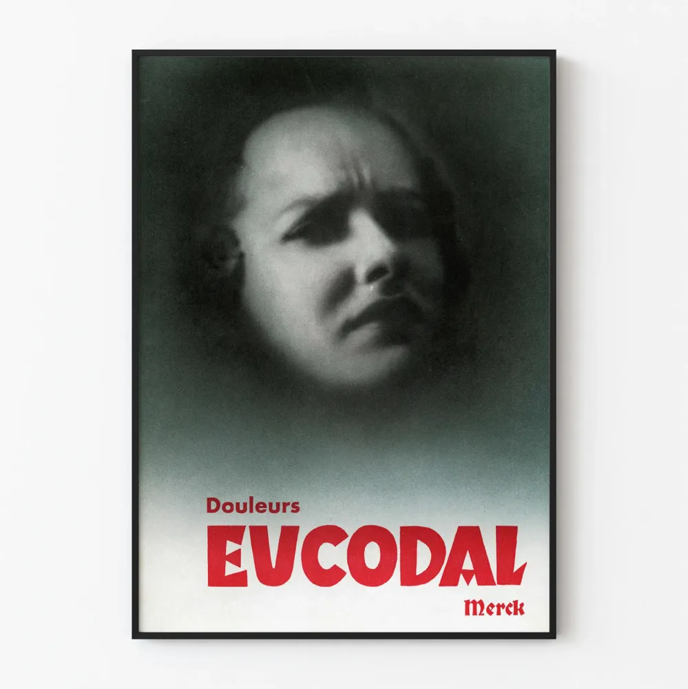 Plakat vintage Bóle Eucodal Merck