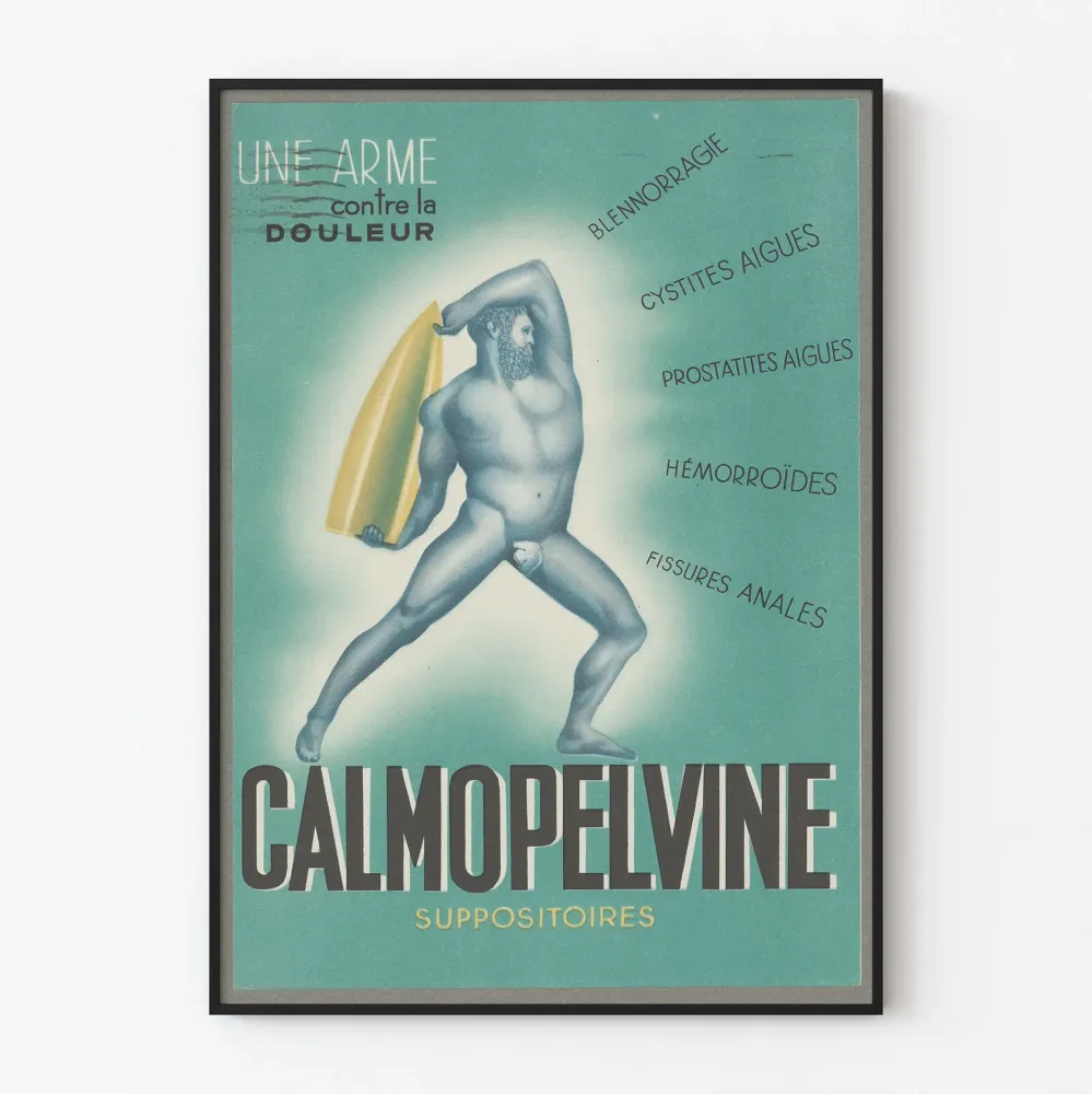 Plakat vintage Calmopelvine - Plakat reklamowy na czopki