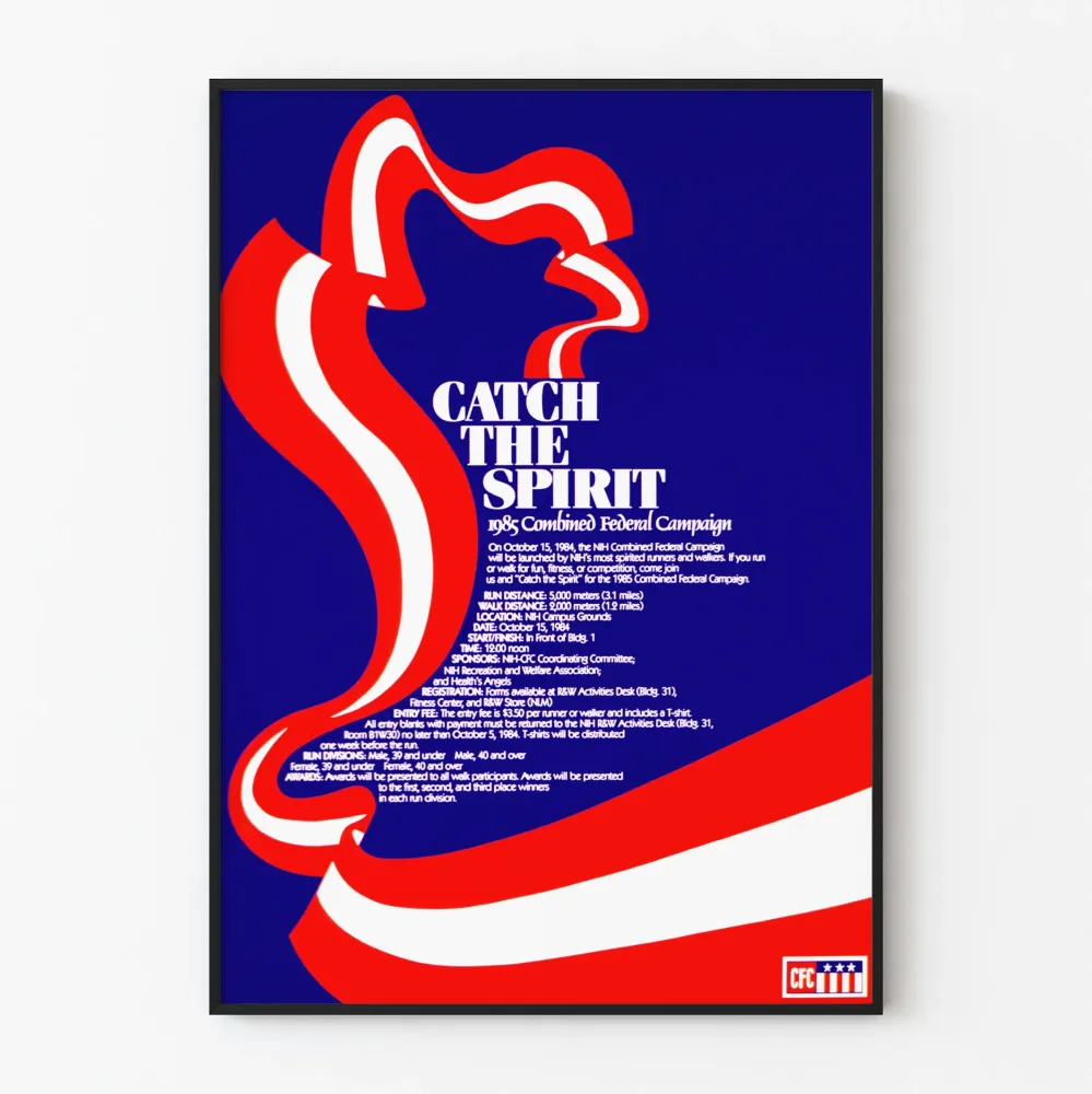 Plakat Vintage Catch Spirit 1985 Kampania Federalna