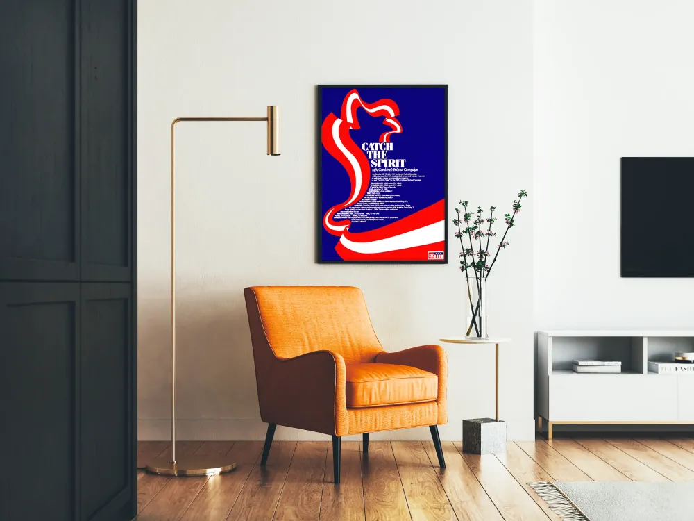 Plakat Vintage Catch Spirit 1985 Kampania Federalna