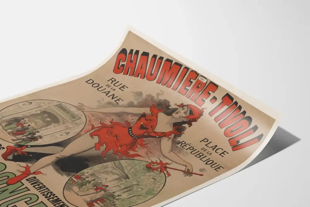 Plakat Vintage Chaumière-Tivoli Bal i Koncert