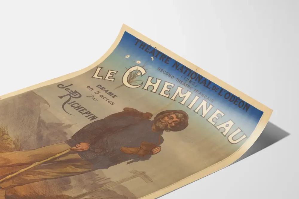 Plakat vintage Le Chemineau Teatr Narodowy Odéon