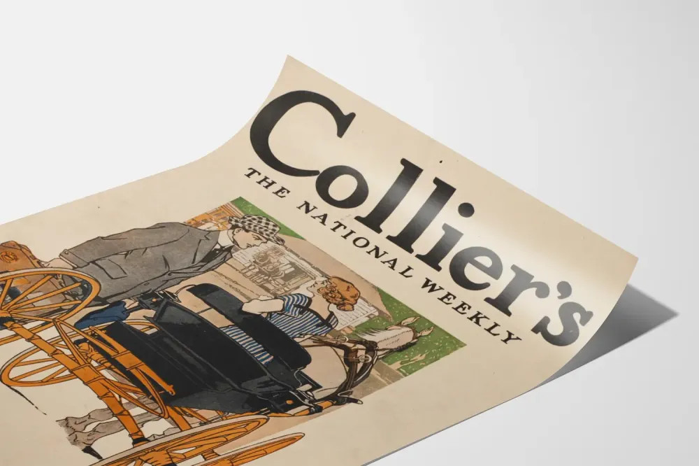 Plakat vintage Collier's National Weekly Good- Summer 1912