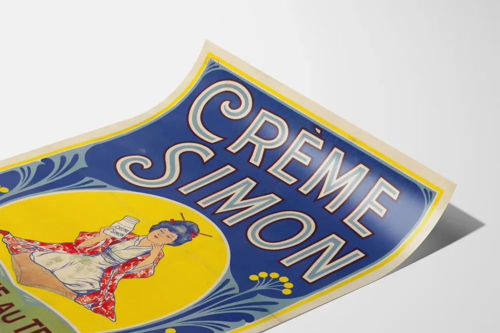 Plakat vintage Crème Simon blask młodości