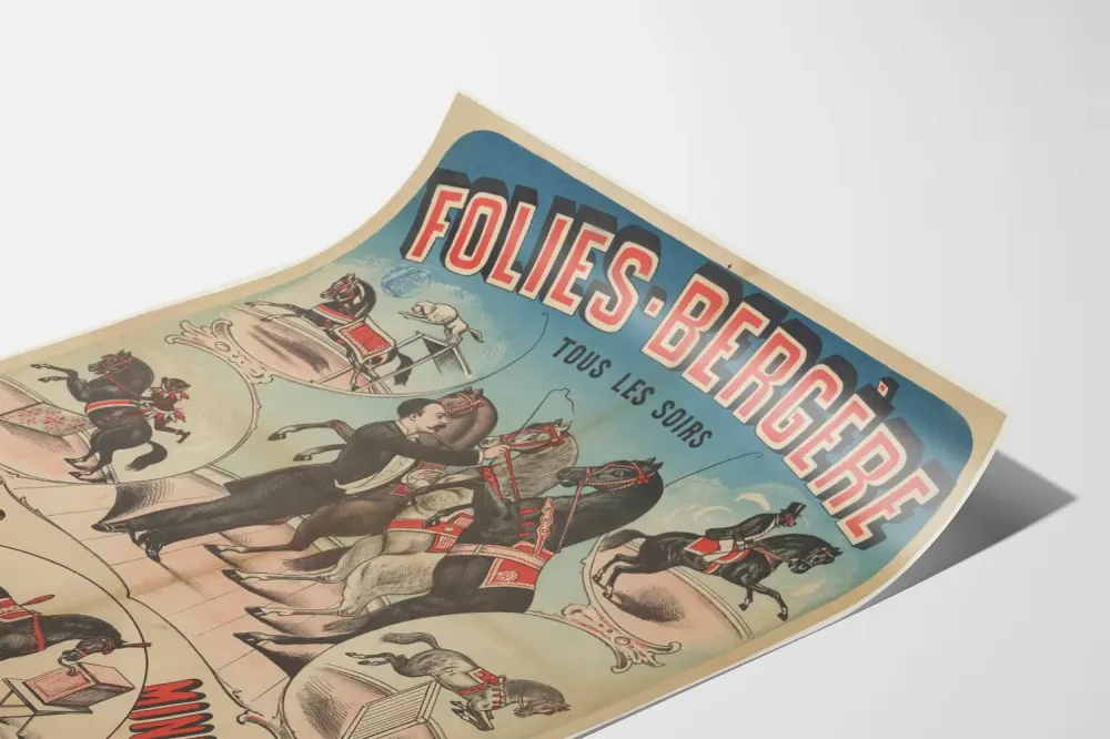 Plakat vintage Cyrk Miniatura Folies Bergère Henri Broekmann