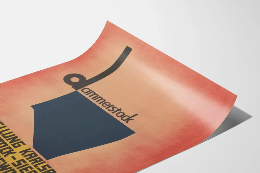 Plakat Vintage Dammerstock Karlsruhe - Wystawa osiedla i mieszkań użytkowych