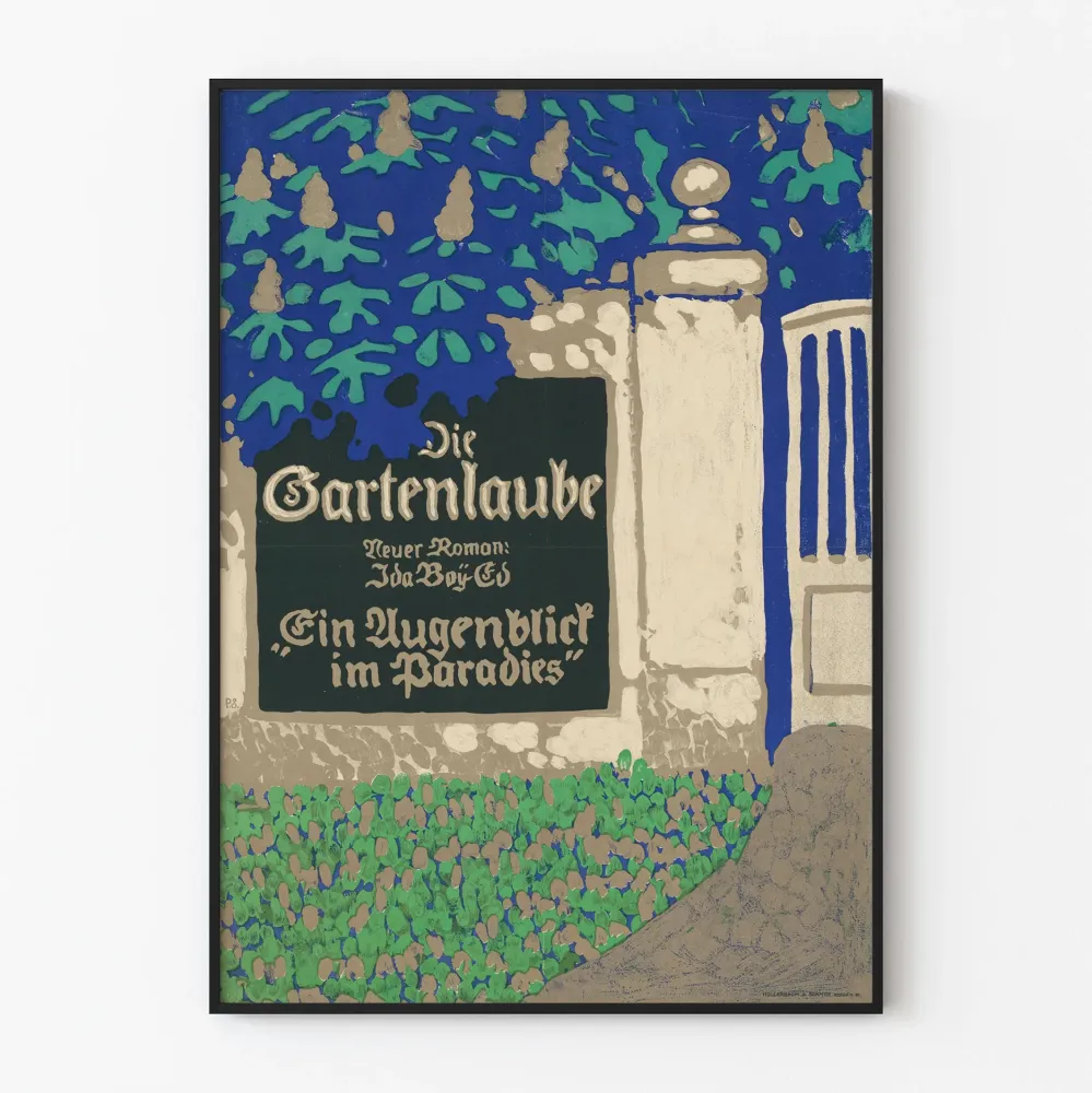 Plakat vintage Die Gartenlaube - Chwila w raju