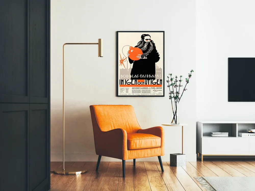 Plakat vintage Douglas Fairbanks Again Out Again