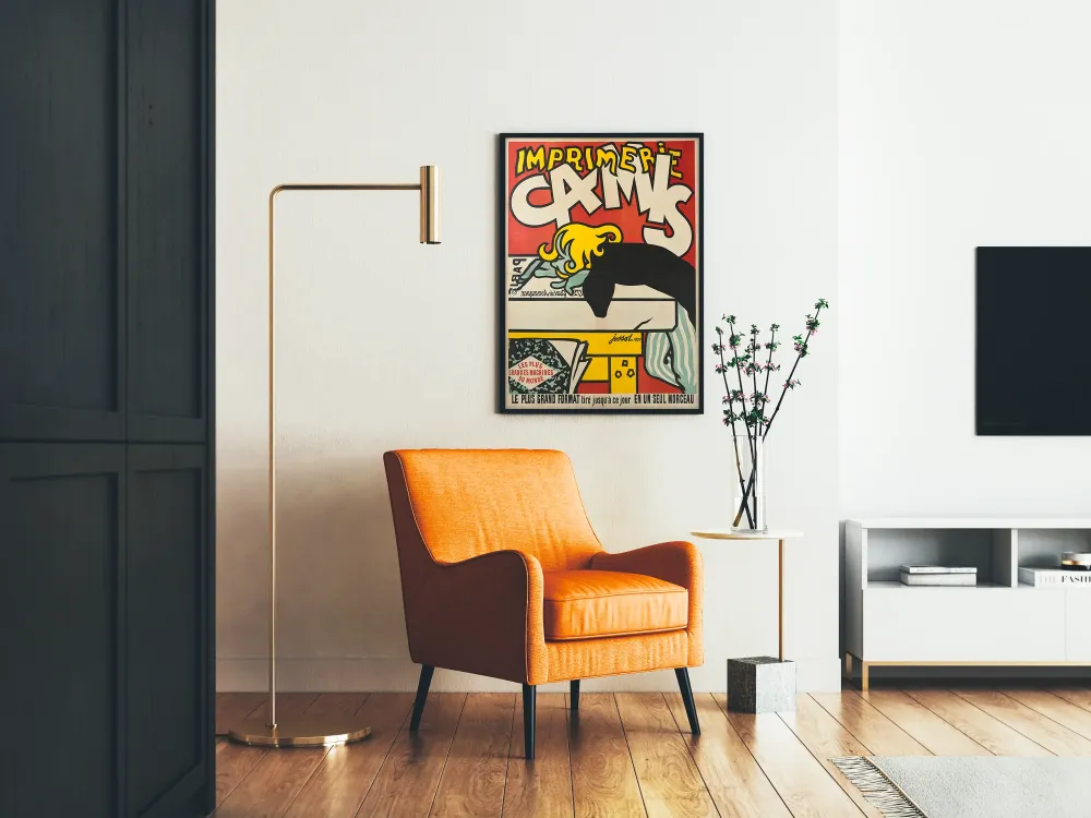 Plakat vintage Drukarnia Camis - Największe maszyny na świecie