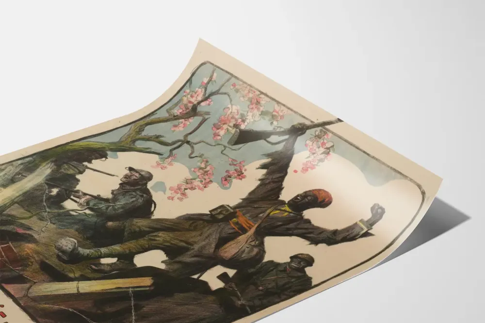 Plakat vintage Dzień Armii Afrykańskiej i Wojsk Kolonialnych