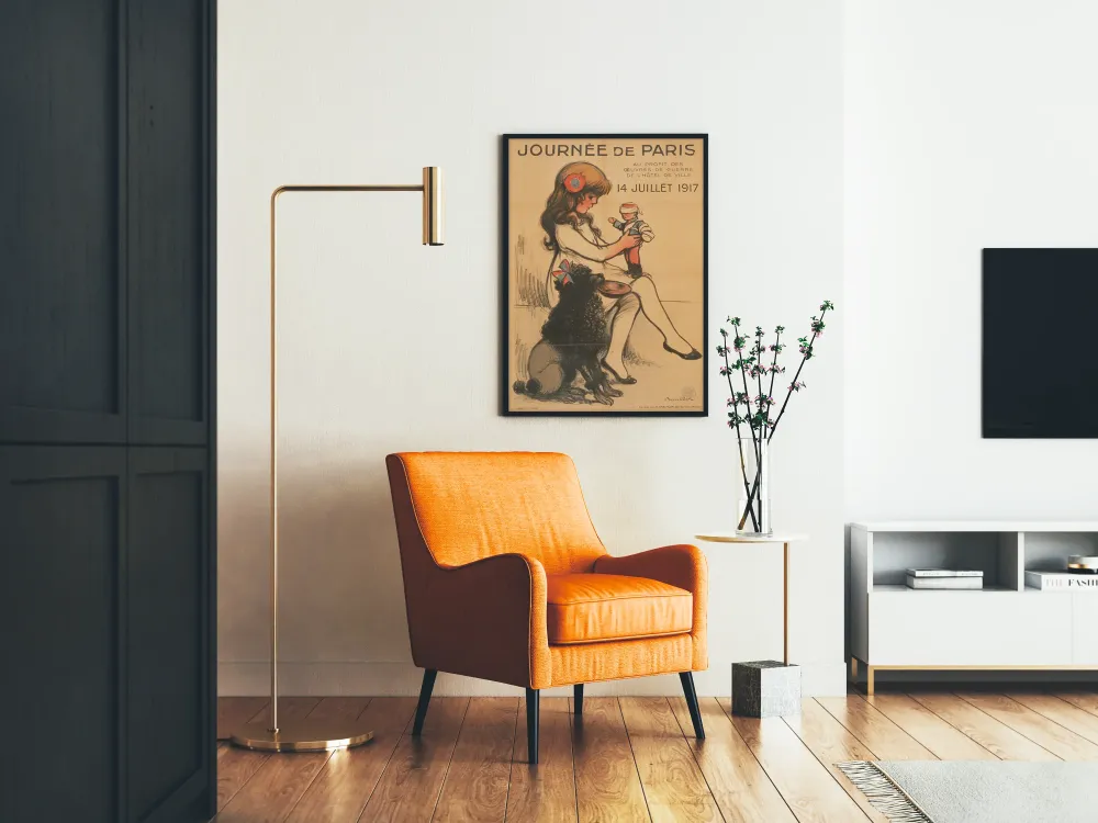 Plakat vintage Dzień Paryż 14 lipca 1917