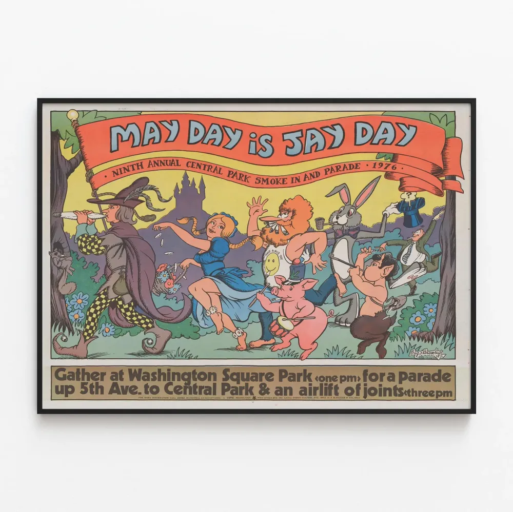 Plakat Vintage Dzień Pracy to Dzień Jaya - Parada Central Park 1976