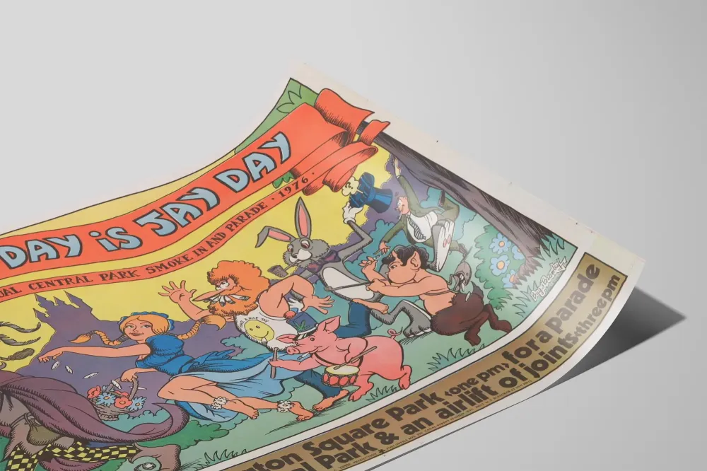 Plakat Vintage Dzień Pracy to Dzień Jaya - Parada Central Park 1976