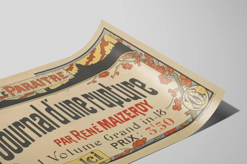 Plakat vintage Dziennik rozstania René Maizeroy
