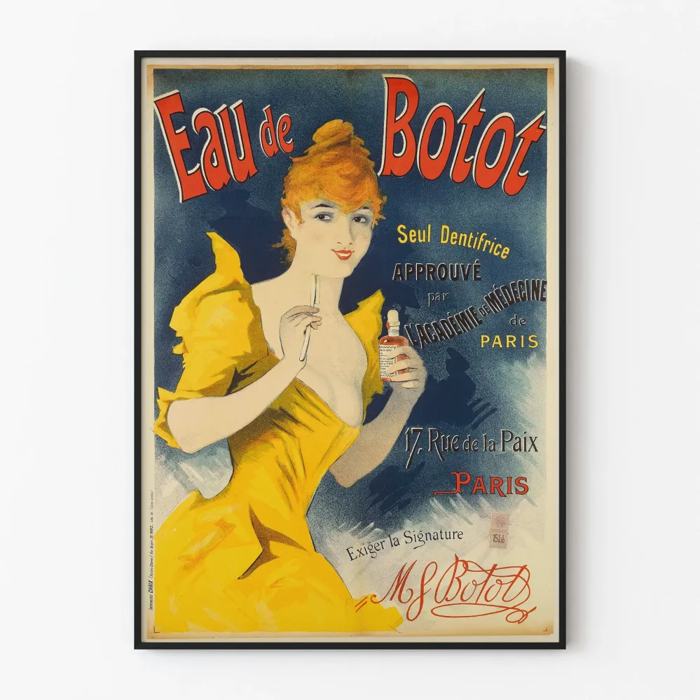 Plakat Vintage Eau de Botot - Reklama na ścianę