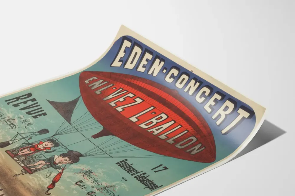 Plakat vintage Eden Concert Zabierz Balon