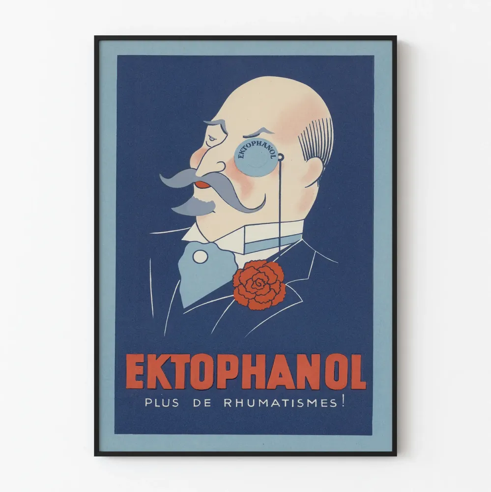 Plakat vintage Ektophanol - Plakat reklamowy retro