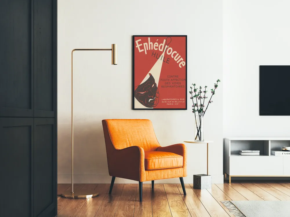 Plakat vintage Ephedrocure Olej na drogi oddechowe