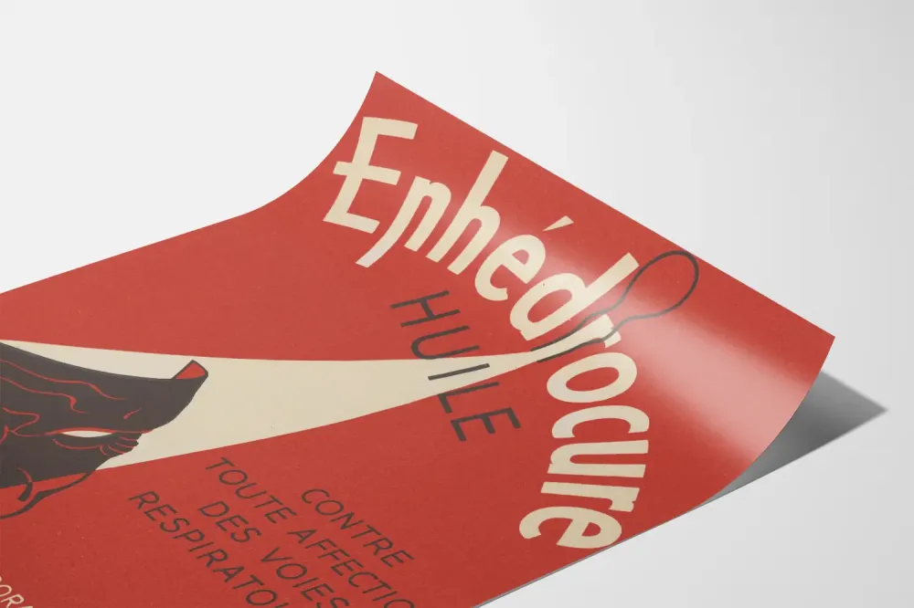 Plakat vintage Ephedrocure Olej na drogi oddechowe