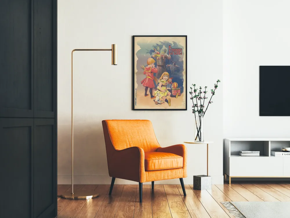 Plakat vintage Etrennes dla dzieci i zabawek