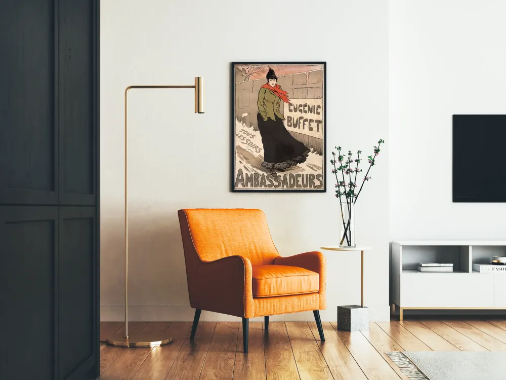 Plakat vintage Eugénie Buffet w Ambasadach