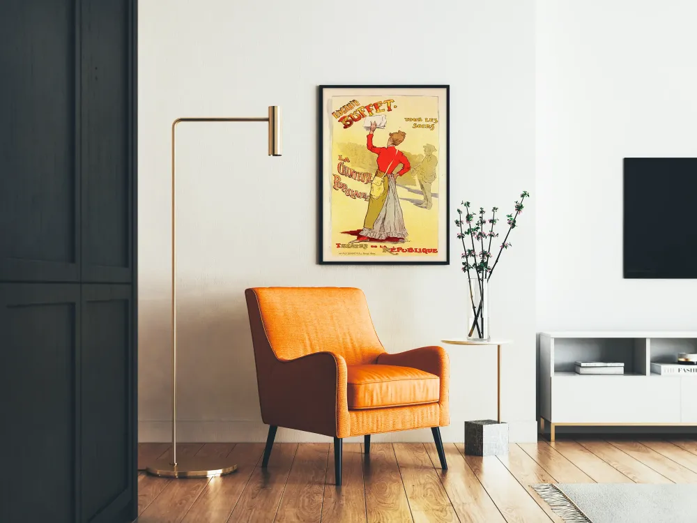 Plakat vintage Eugénie Buffet Śpiewaczka Ludowa
