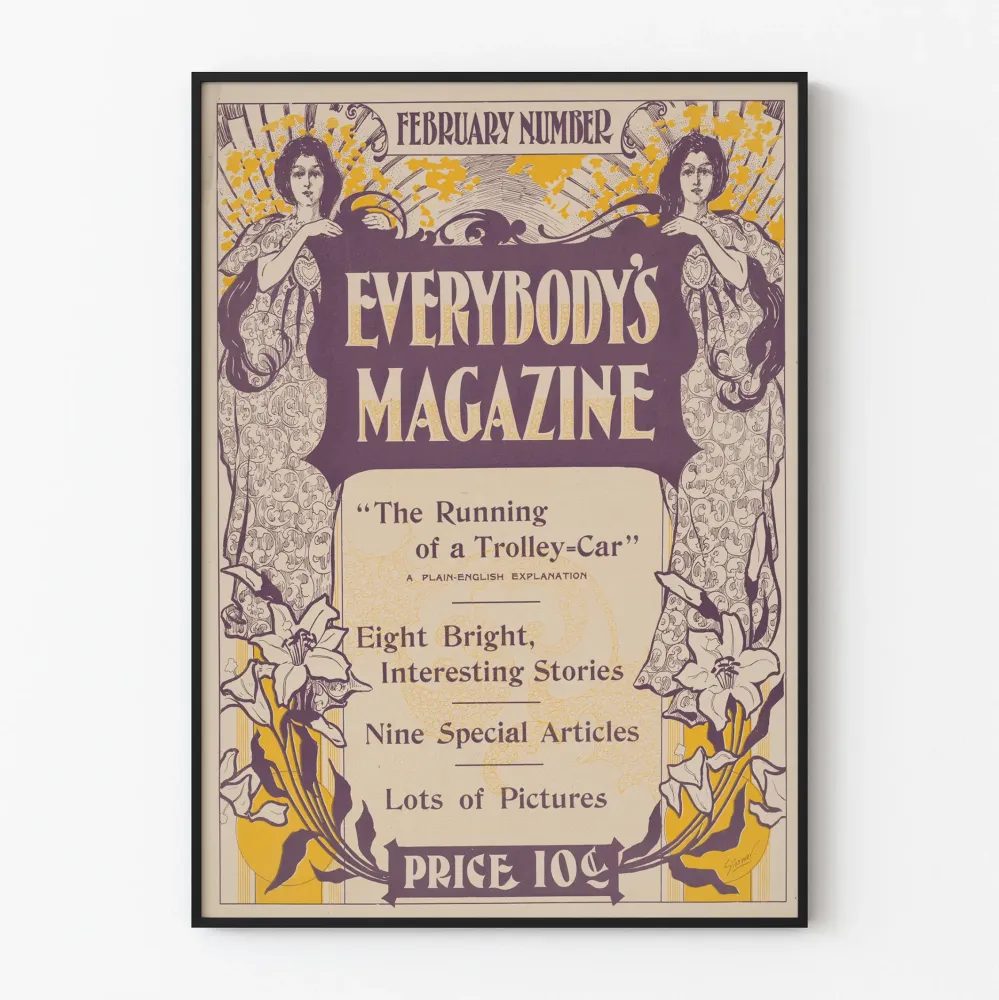 Plakat Vintage Everybody's Magazine - Luty