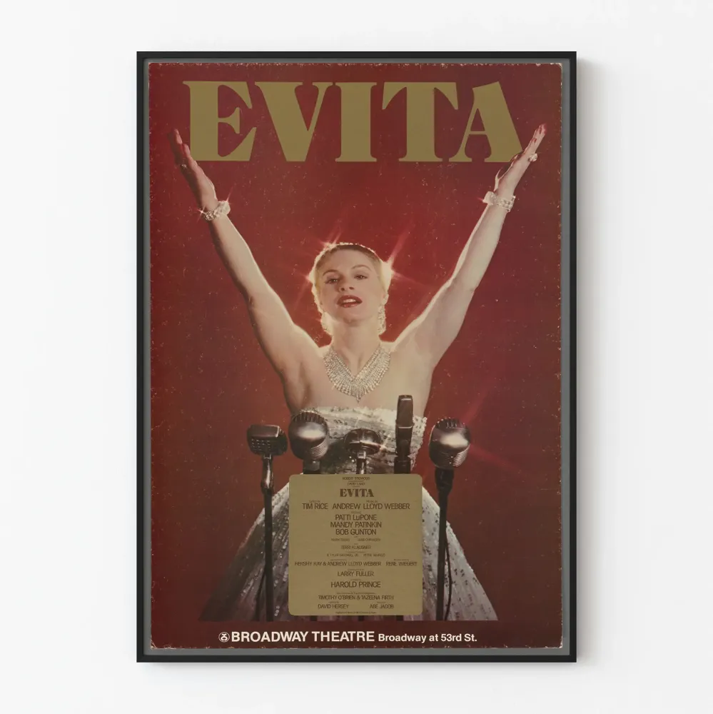 Plakat vintage Evita Teatr Broadway
