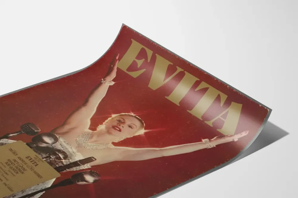 Plakat vintage Evita Teatr Broadway